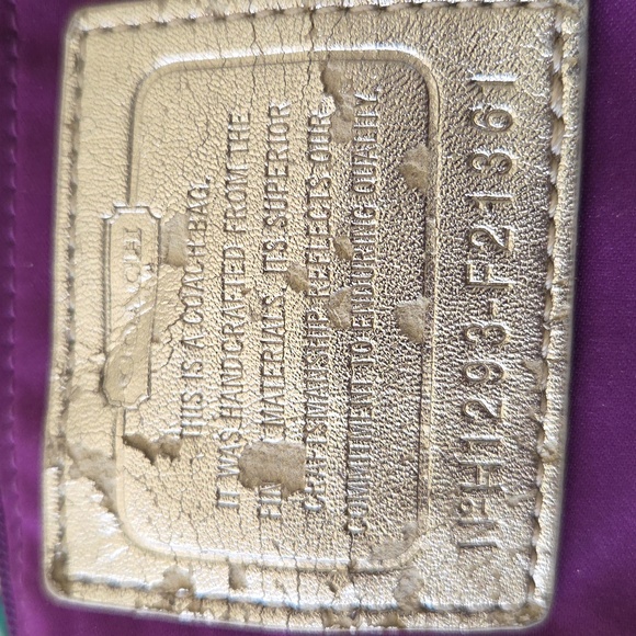 Coach Poppy Multicolor Spotlight Crossbody Glam C Signature - Picture 14 of 16